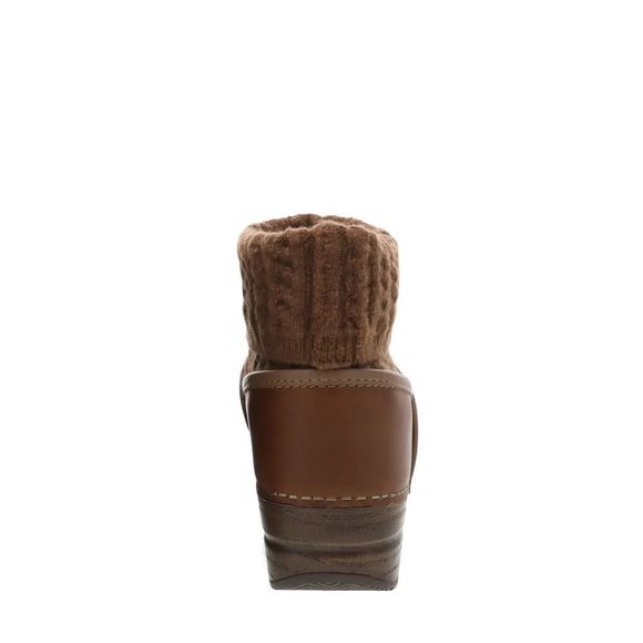 Dansko Chloe Clogs Brown 38 8 Leather w/Wool Cable Ankle Trim Unworn - Picture 4 of 8